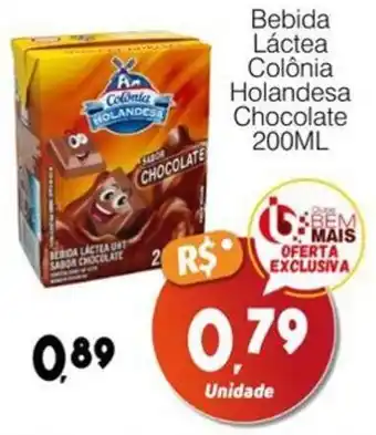 Bebida Láctea Colônia Holandesa Chocolate 200ML