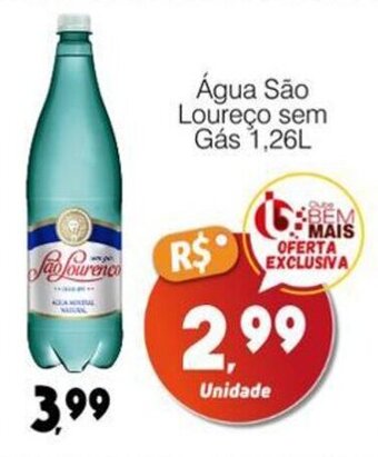 Supermercado Bem Barato Água São Loureço sem Gás 1,26L oferta