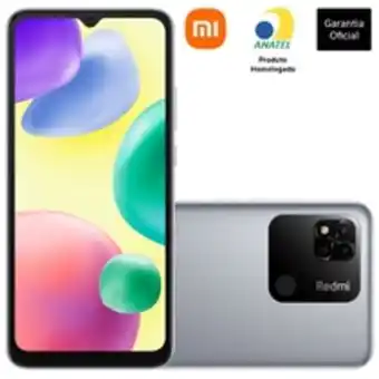 Smartphone xiaomi redmi 10a 64gb prata tela 6.53 câmera traseira 13mp 3gb ram