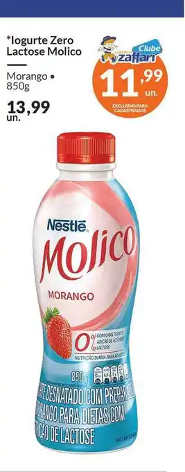 Zaffari Iogurte Zero Lactose Molico Morango 850g oferta