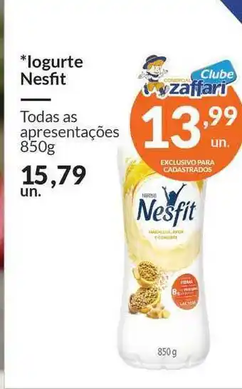 Zaffari Iogurte Nesfit 850g oferta