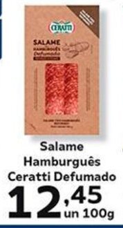 Salame Hamburguês Ceratti Defumado un 100g