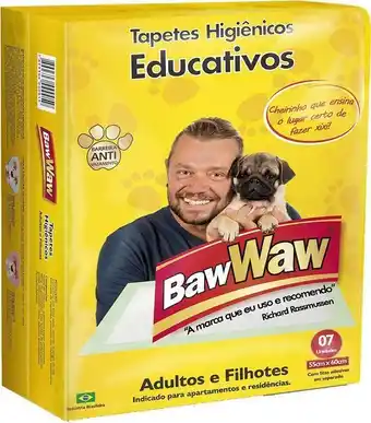 D'avó Supermercado Tapete higiênico baw waw 55 cm x 60 cm - com 7 oferta