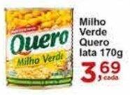Rossi Supermercado Milho Verde Quero lata 170g oferta
