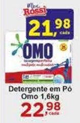 Rossi Supermercado Detergente em Pó Omo 1,6kg oferta