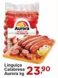 Rossi Supermercado Línguica Calabresa Aurora kg oferta