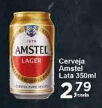 Rossi Supermercado Cerveja Amstel Lata 350ml oferta