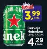 Rossi Supermercado Cerveja Heineken lata 350ml oferta