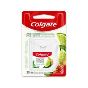 Fio dental colgate nat extracts 25m limão