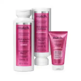 O Boticário Combo match hidratação antifrizz: shampoo 300ml + condicionador 280ml + leave-in 150ml oferta