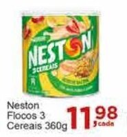Rossi Supermercado Neston Flocos 3 Cereais 360g oferta