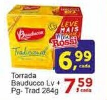 Rossi Supermercado Torrada Bauducco Lv+ Pg. Trad 284g oferta