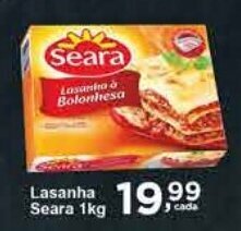 Rossi Supermercado Lasanha Seara 1kg oferta