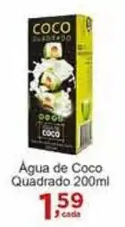 Rossi Supermercado Agua de Coco Quadrado 200ml oferta