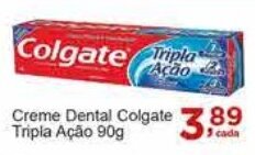 Rossi Supermercado Creme Dental Colgate Tripla Ação 90g oferta