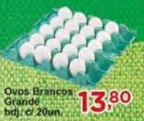 Rossi Supermercado Ovos Brancos Grande bdj. c/ 20un oferta