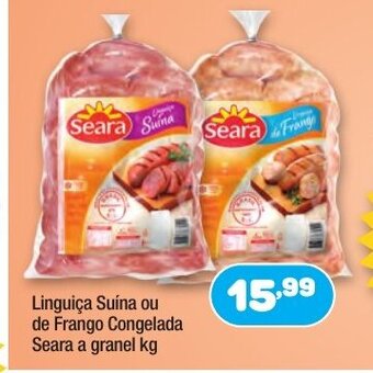 Costazul Supermercados Linguica Suina ou de Frango Congelada Seara a granel 1kg oferta