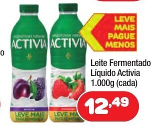 Costazul Supermercados Leite Fermentado Liquido Activia 1.000g oferta