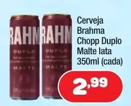 Costazul Supermercados Cerveja Brahma Chopp Duplo Malte Lata 350ml oferta