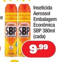 Inseticida Aerossol Embalagem Economica SBP 380ml