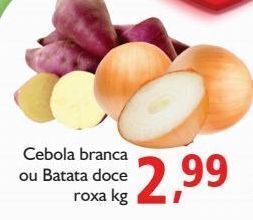 Supermercados ABC Cebola branca ou batata doce roxa kg oferta