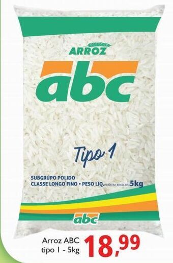 Supermercados ABC Arroz abc tipo 1-5kg oferta
