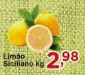 Rossi Supermercado Limão Siciliano kg oferta