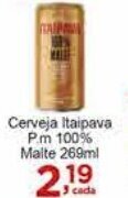 Rossi Supermercado Cerveja Itaipava P.m 100% Malte 269ml oferta