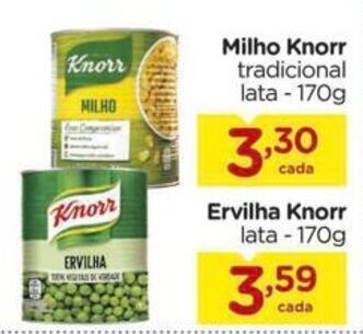 Milho Knorr tradicional lata - 170g