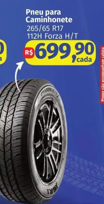 Supermercados Mateus Pneu para Caminhonete 265/65 R17 112H Forza H/T oferta