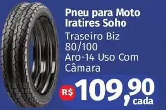 Supermercados Mateus Pneu para Moto Iratires Soho oferta