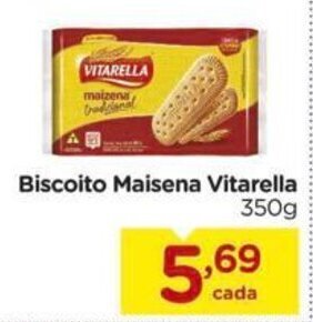 Carrefour Biscoito Maisena Vitarella 350g oferta