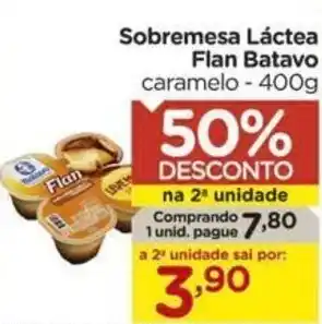 Carrefour Sobremesa Láctea Flan Batavo caramelo - 400g oferta