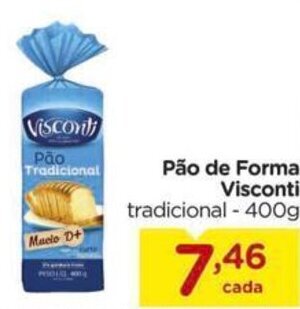 Carrefour Pão de Forma Visconti tradicional - 400g oferta