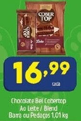 Arena Atacado Chocolate Bel Cobertop Ao Leite / Blend Barra ou Pedacos 1.01kg oferta