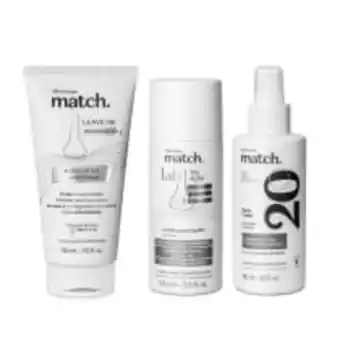 O Boticário Combo match lab: acidificante 100ml + spray capilar 150ml + leave-in 150ml oferta