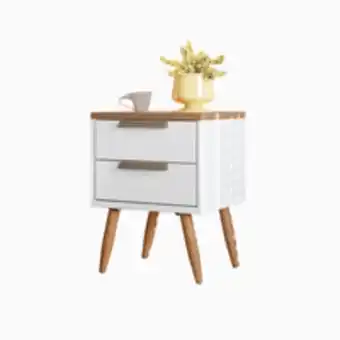 Novo Mundo Mesa de cabeceira sydney branco jatobá oferta