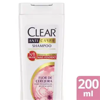 Supermercados Joanin Shampoo anticaspa women flor de cerejeira clear 200ml oferta