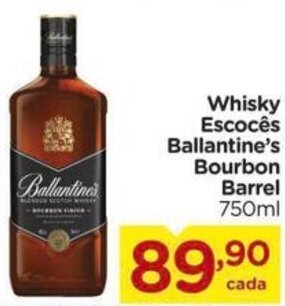Carrefour Whisky Escocês Ballantine's Bourbon Barrel 750ml oferta