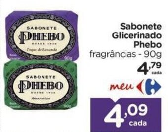 Carrefour Sabonete Glicerinado Phebo fragrâncias - 90g oferta