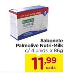 Carrefour Sabonete Palmolive Nutri-Milk c/ 4 unids. x 86g oferta