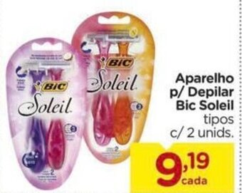 Carrefour Aparelho p/ Depilar Bic Soleil tipos c/2 unids. oferta
