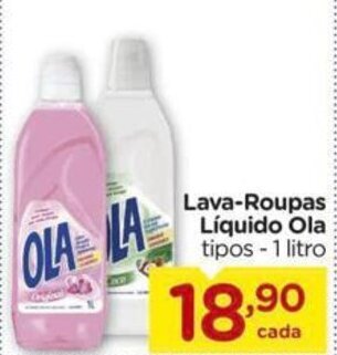Carrefour Lava-Roupas Líquido Ola tipos - 1 litro oferta