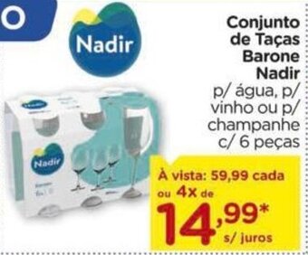 Carrefour Conjunto de Taças Barone Nadir oferta