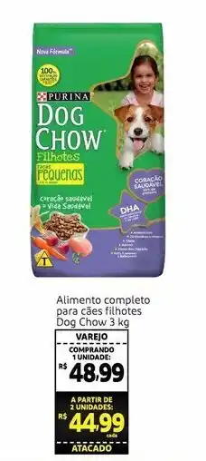 Alimento completo para caes filhotes Dog Chow 3kg