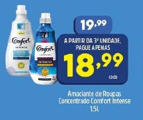 Arena Atacado Amaciante de roupas concentrado Comfort Intense 1.5L oferta