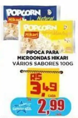 Supermercado Estrela Azul PIPOCA PARA MICROONDAS HIKARI VÁRIOS SABORES 100G oferta