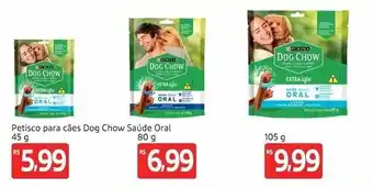 Extra Hiper Petisco para caes Dog Chow Saude Oral 45g oferta