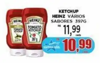 Supermercado Estrela Azul KETCHUP HEINZ VÁRIOS SABORES 397G oferta