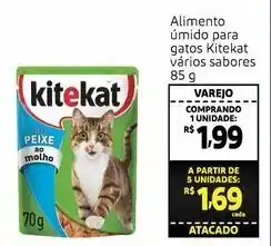 Alimento umido para gatos Kitekat varios sabores 85g